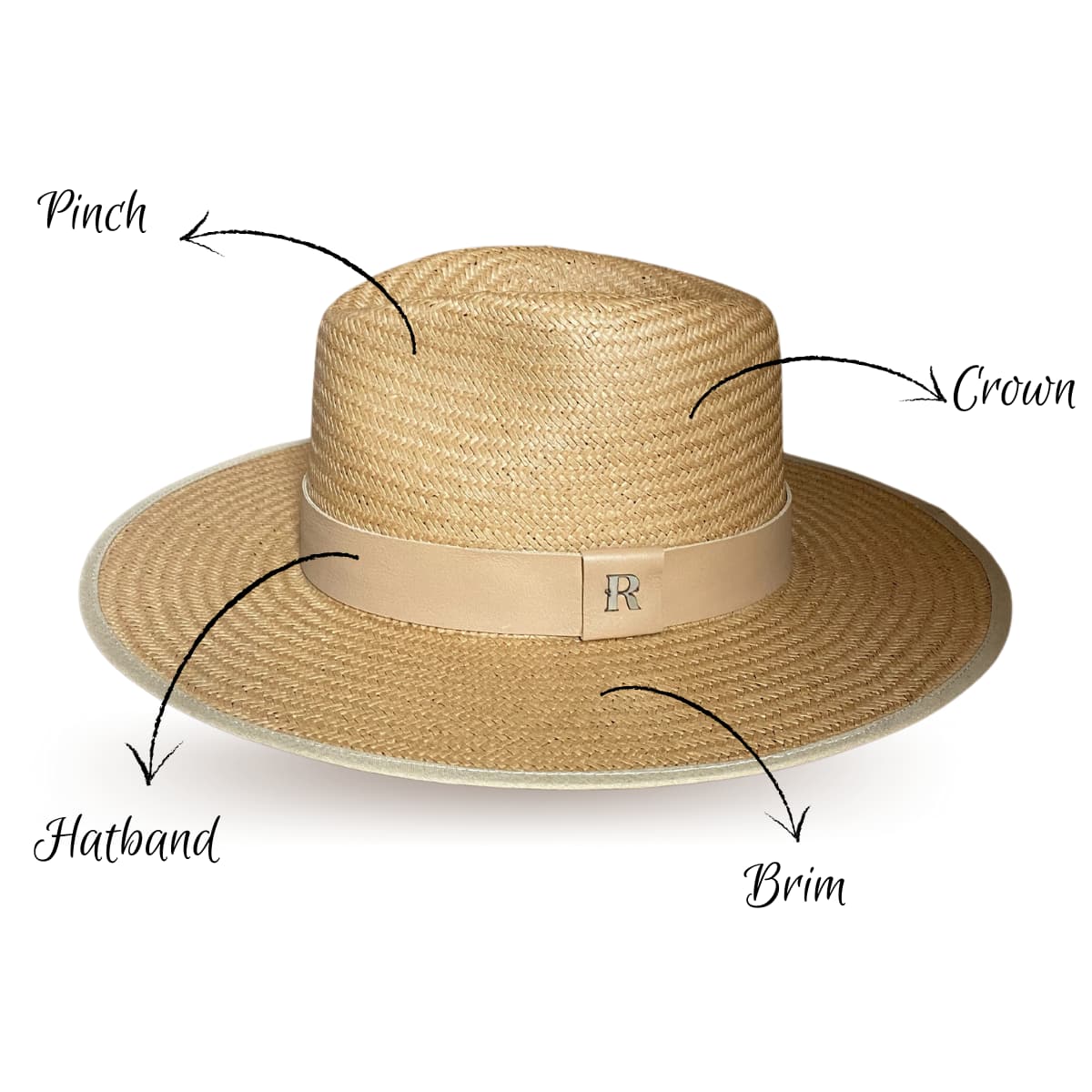 Straw Hat Florida Caramel - Fedora Style